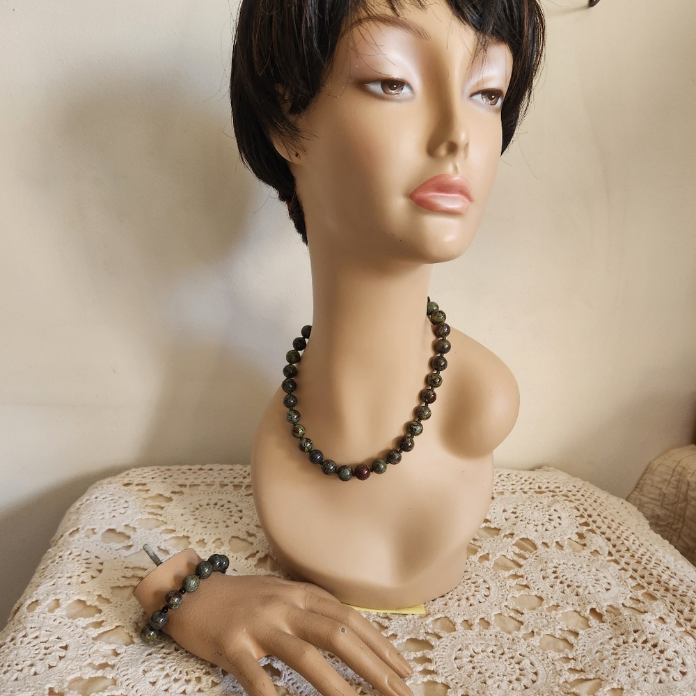 Jasper Set Bracelet & Necklace - Picture 2 of 6